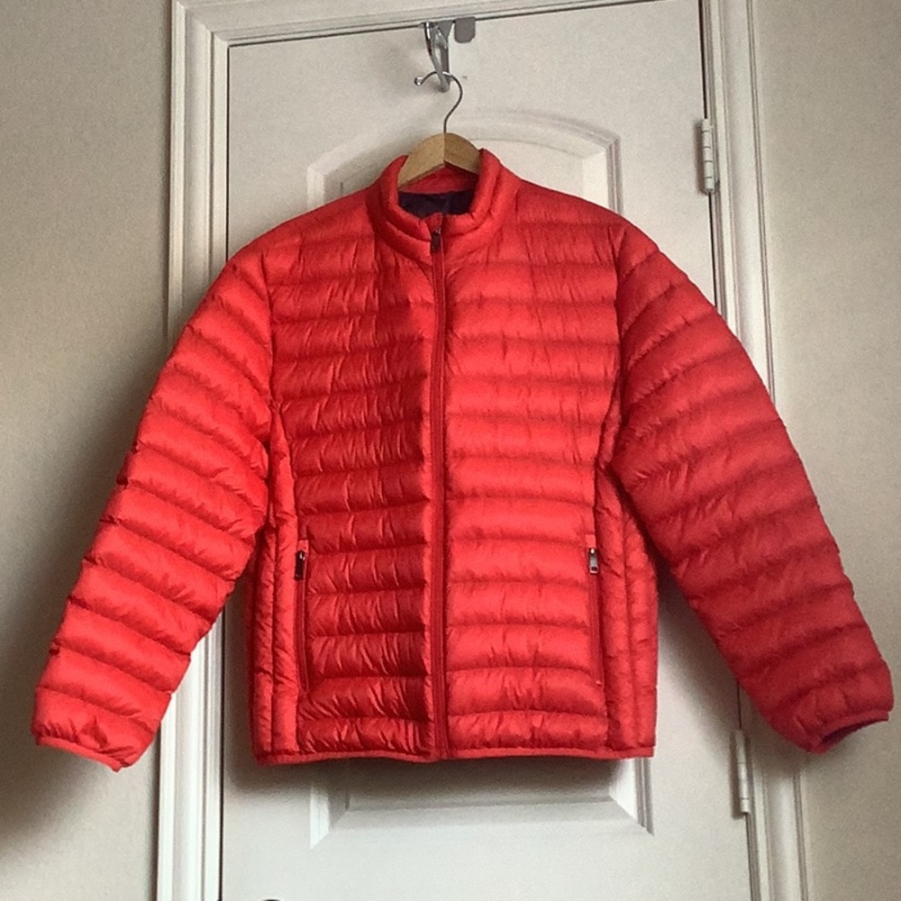 Angelo Litrico red mens lightweight puffer jacket in size L